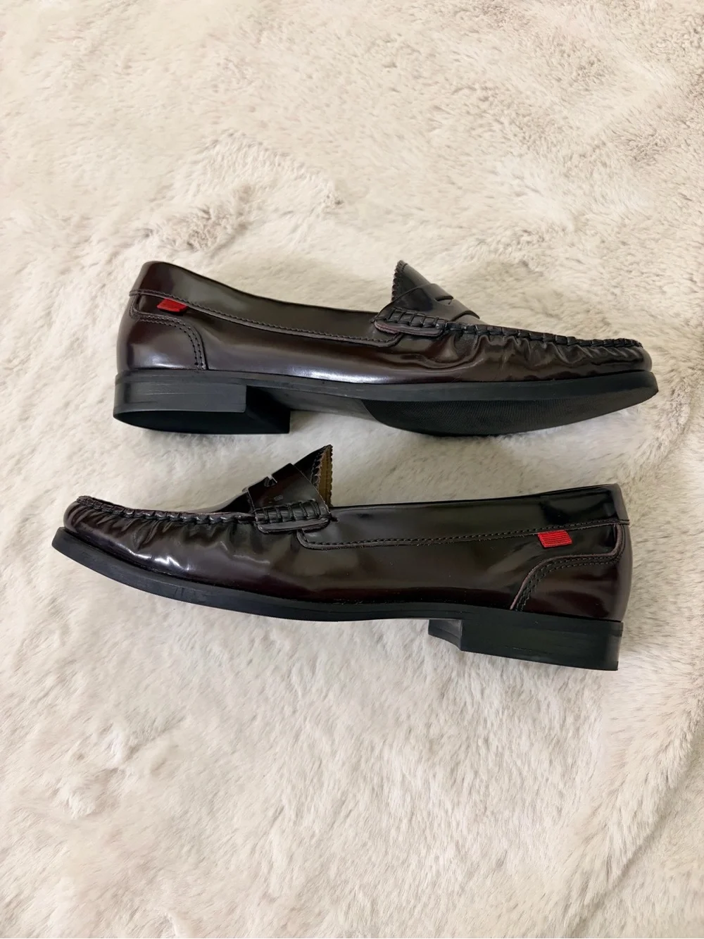NWOB Marc Joseph NY East Village 2.0 Penny Loafers Oxblood Burgundy Size 8 - Picture 4 of 12